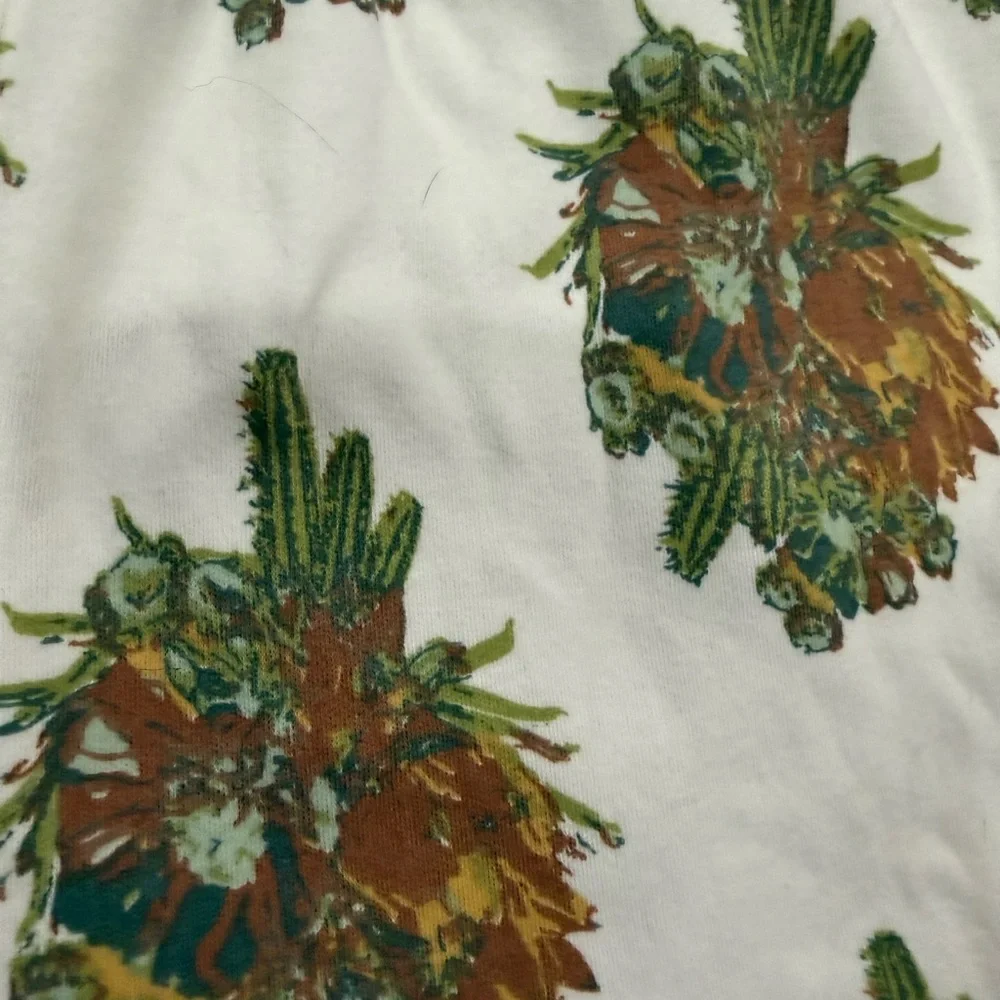 Kate Quinn Organic Tie Overall Gaucho Jumpsuit, Fall Cactus Floral 18-24 mo